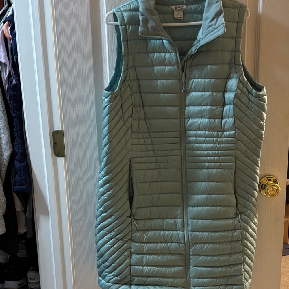 Duluth Trading Co Women's Quilted Vest - Mint Green
